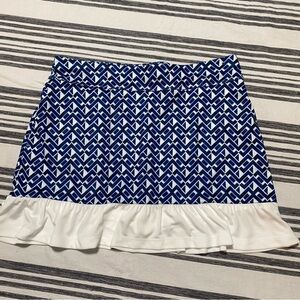 Callaway Chevron Print Ruffle Skort Medium